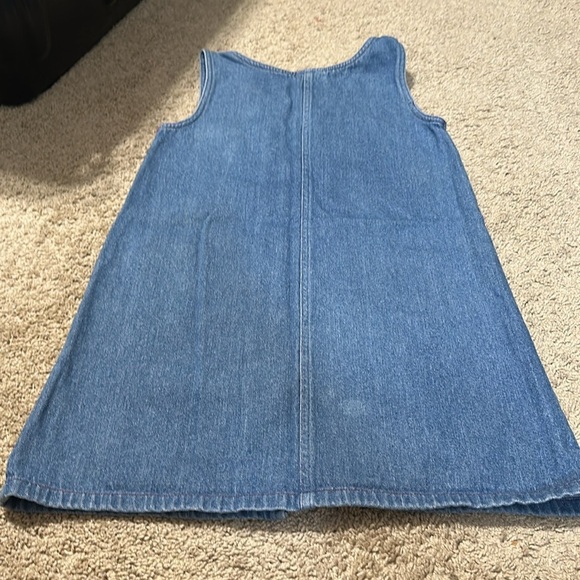 Vintage Samara Denim Dress Zip Front Heart Pocket 100% Cotton S/M - Picture 4 of 5